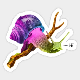 Friendly snail Sticker